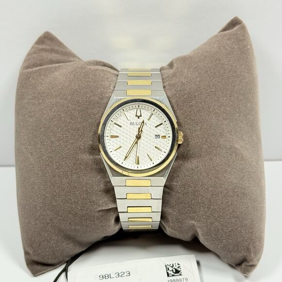 Pre-Owned-Bulova Classic 98L323 White Dial Two Tone Bracelet Women\'s Watch main image 10